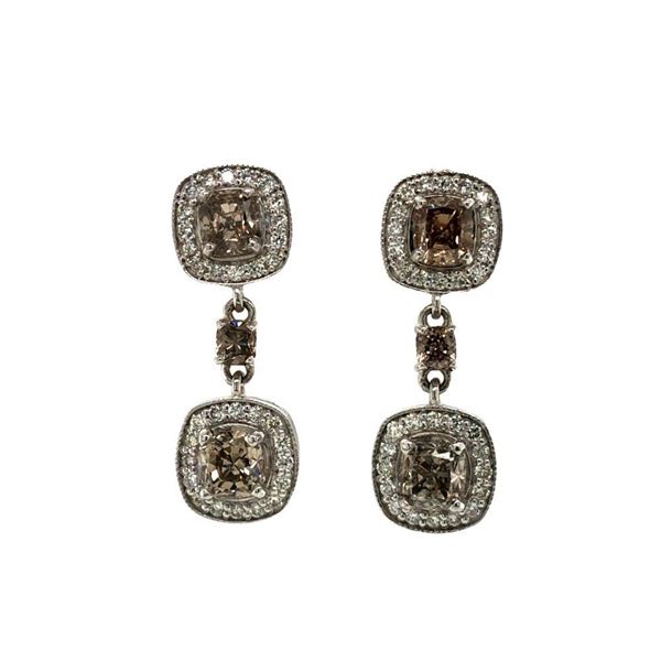 Hazelnut -Chocolate Fancy Color Diamond Earrings