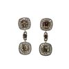 Image 1 : Hazelnut -Chocolate Fancy Color Diamond Earrings