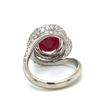 Image 4 : GIA CERTIFIED Unheated Madagascar Ruby and Diamond Ring