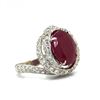 Image 5 : GIA CERTIFIED Unheated Madagascar Ruby and Diamond Ring
