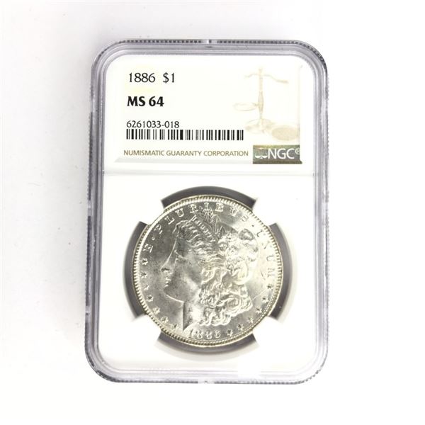 1886 Morgan Silver Dollar MS4