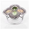 Image 4 : Peridot, Opal & Diamond Ring