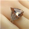 Image 5 : Morganite Diamond Pear Shape Ring