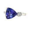 Image 2 : Tanzanite and Diamond Ring