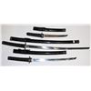 Image 1 : 3PC ASIAN THEME SWORD SET, LONGEST IS 39" TOTAL