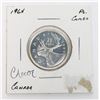 Image 1 : 1964 CANADA SILVER 25 CENT PROOF LIKE CAMEO COIN