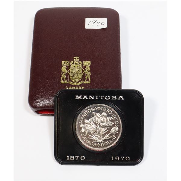 1970 CANADA MANITOBA CASED NICKEL DOLLAR