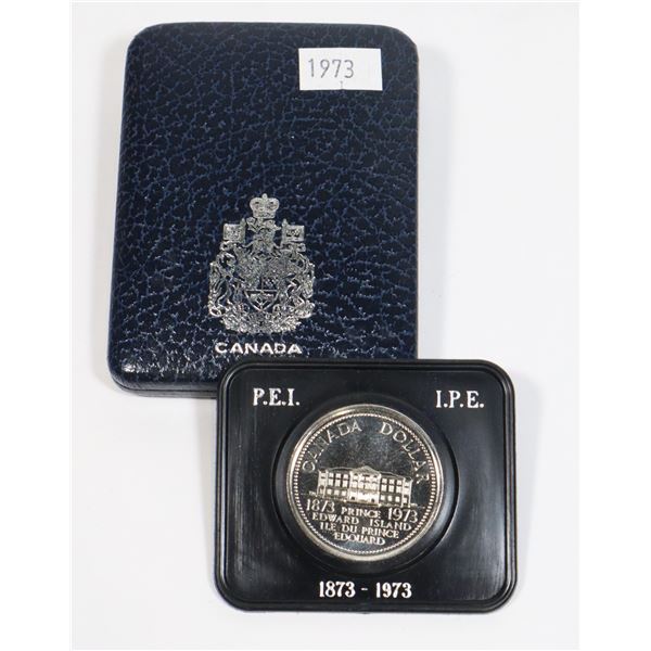 1973 CANADA P.E.I. CASED NICKEL DOLLAR