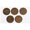 Image 2 : WAR YEARS CANADA LARGE CENTS, FIVE 1918