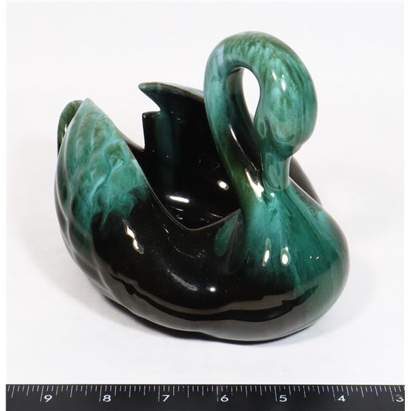 BLUE MOUNTAIN POTTERY SWAN PLANTER