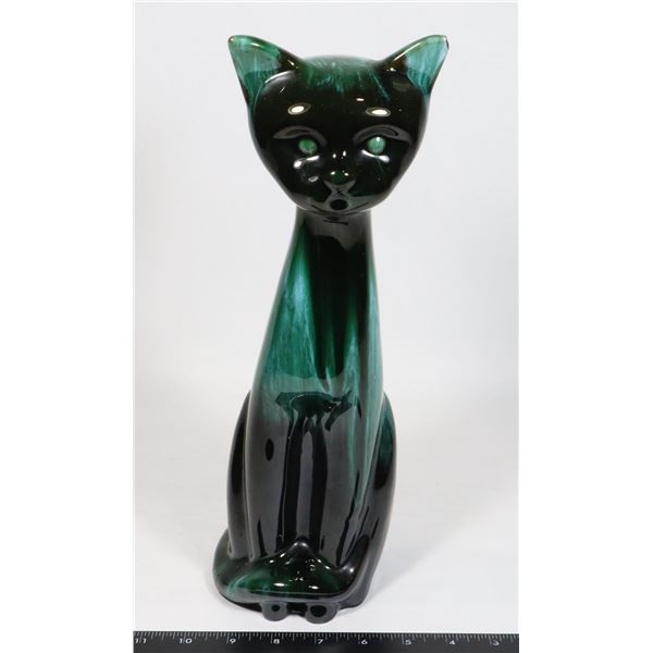 BLUE MOUNTAIN POTTERY 14" TALL CAT FIGURE
