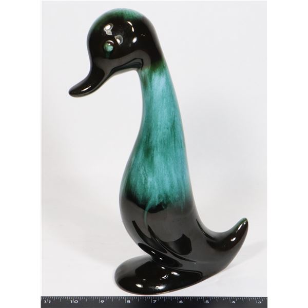 BLUE MOUNTAIN POTTERY 11" TALL DUCK FIGURE