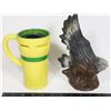 Image 2 : JOHN DEERE CERAMIC YELLOW TRAVEL MUG CUP 10OZ