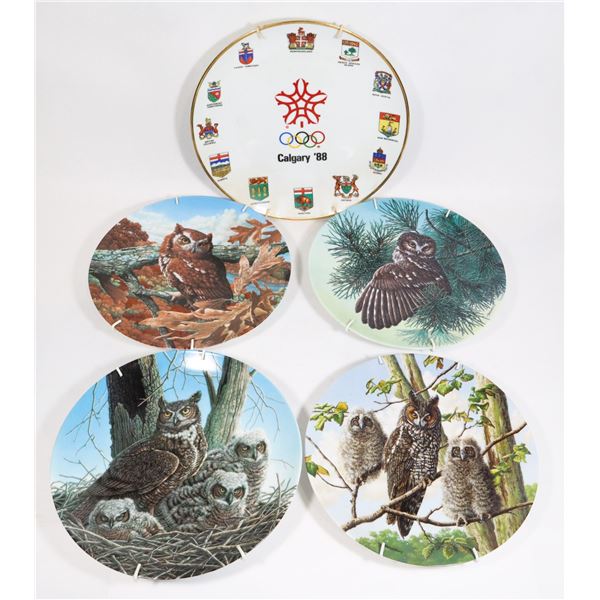COLLECTION OF WOODLAND ANIMAL COLLECTOR PLATES