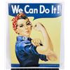 Image 1 : REPRODUCTION ROSIE THE RIVETER METAL POSTER