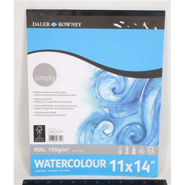ARTISTS WATER COLOR 90LB 11" X 14"