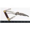 Image 1 : TWO POCKET KNIVES, ONE BAT SKULL THEME