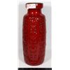 Image 1 : 16" TALL RED VASE MARKED 280-40 W. GERMANY