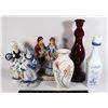 Image 1 : BOX OF HOME DECOR ITEMS ORNAMENTS VASES FIGURINES