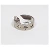 Image 1 : NEW SIZE 9.5 STAINLESS STEEL STAR DESIGN RING