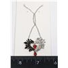 Image 1 : NEW RHINESTONE LIGHT AND DARK DRAGON WINGS PENDANT