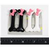 Image 1 : NEW ALLIGATOR CLIP BONE AND BOW HAIR CLIPS