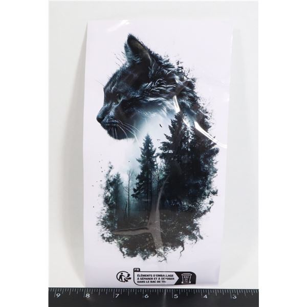 NEW GREY CAT WITH SCENERY STICK/DECAL
