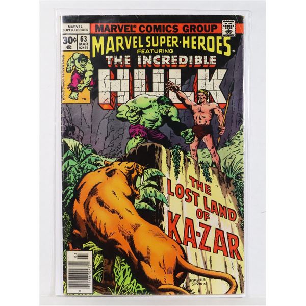 MARVEL SUPER HEROES STARRING THE INCREDIBLE HULK