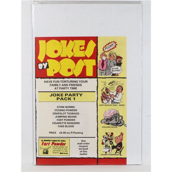 JOKES BY POST DOUBLE-SIDED BRITISH (POUNDS) COMIC