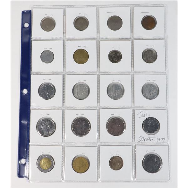20 COINS 13 ITALY 5 BELGIUM 2 FIJI