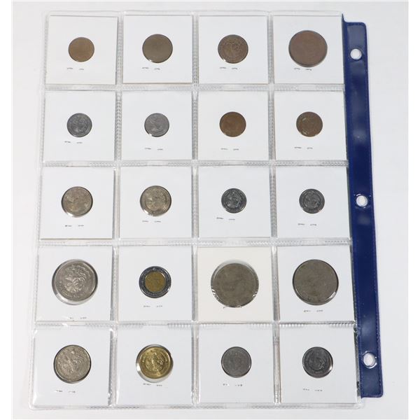20 COINS ALL MEXICO