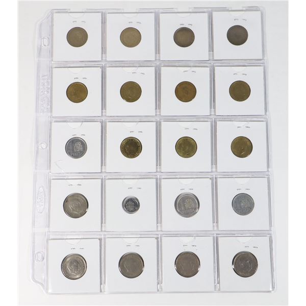 20 COINS ALL SPAIN