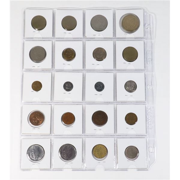 20 COINS 5 COUNTRIES