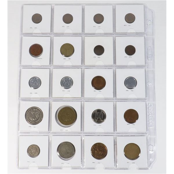 20 COINS 5 COUNTRIES