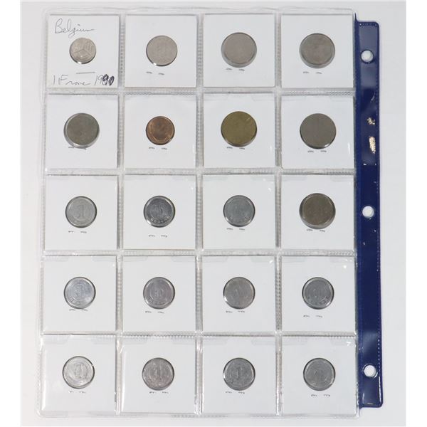 20 COINS 9 BELGIUM 11 JAPAN