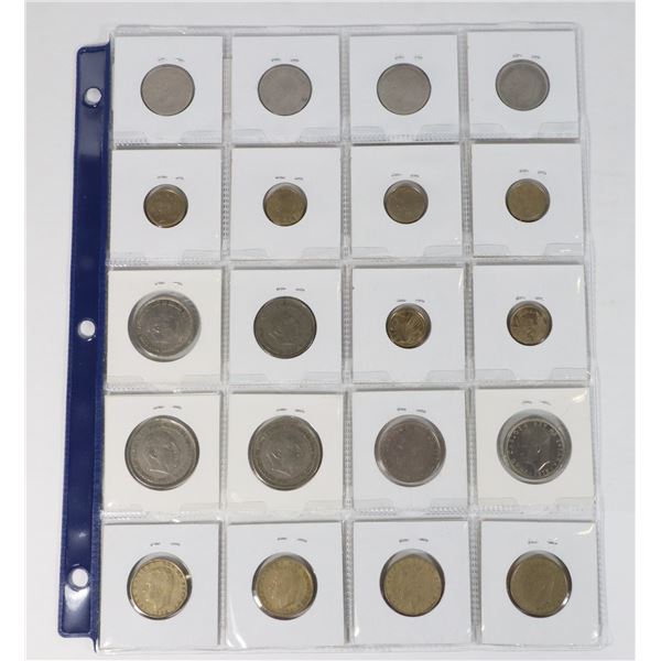 20 COINS ALL SPAIN