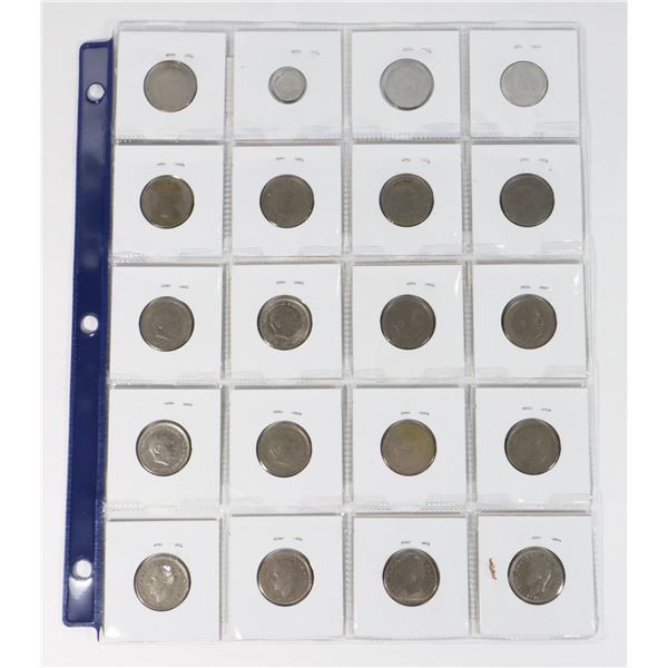 20 COINS ALL SPAIN