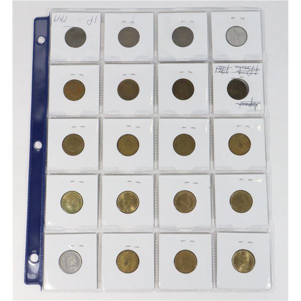 20 COINS ALL SPAIN