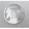 Image 1 : 1 Oz .999 Silver Indigenous/Buffalo Round 