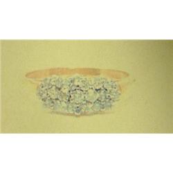 Diamond lady's ring, 14K yellow gold, diamonds round cut, approx. .38 carats, clarity SI3-I1, color 