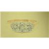 Image 1 : Diamond lady's ring, 14K yellow gold, diamonds round cut, approx. .38 carats, clarity SI3-I1, color 