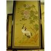 Image 2 : Lot of 4: framed oriental style cloth prints (2)