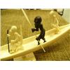 Image 4 : 14 1/2" boat with 5 African figures (2)
