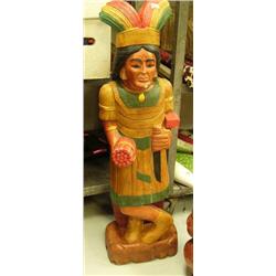 Wood cigar store Indian Chief - imported (2)