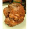 Image 3 : Sitting Buddha with head in hands made of wood - imported (2)