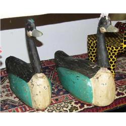 Lot of 2: wood geese - imported (2)