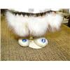 Image 4 : 16" Eskimo Doll with wood face and wood ulu with very detailed fur parka with incredible detailed be