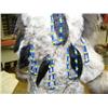 Image 6 : 16" Eskimo Doll with wood face and wood ulu with very detailed fur parka with incredible detailed be