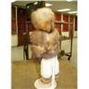 Image 3 : 14" Eskimo Doll with wood face, with fur parka, gloves, pants and mukluks by Marie Dementioff from M