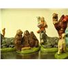 Image 3 : Lot of: 4 wood camels and 14 piece Nativity Set (159)